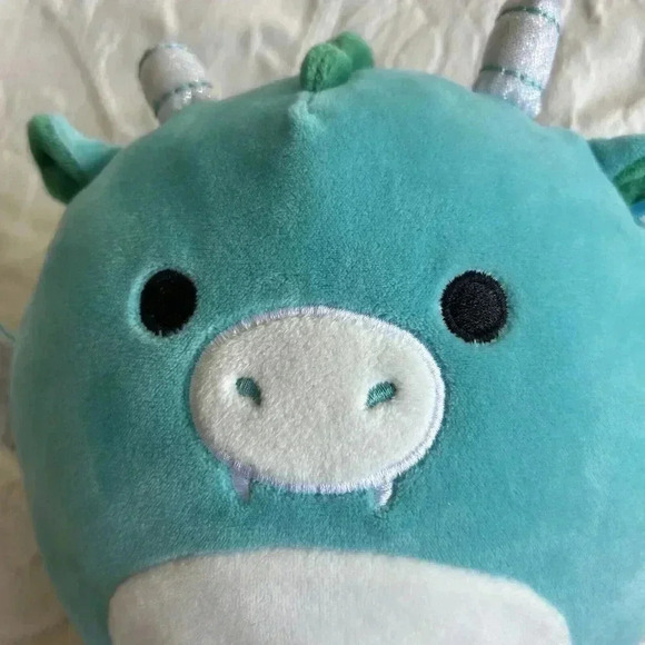 Squishmallows Avrill The Dragon 8” Kellytoy Blue Green Stuffed Animal Plush Soft - Picture 11 of 12